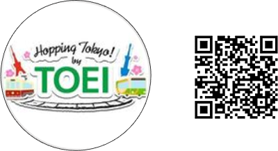 東京都交通局InstagramのアイコンとQRコード