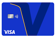 画像：タッチ決済対応のカード（Visa）