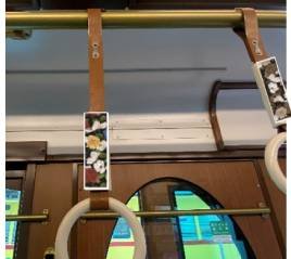 画像：つり革装飾イメージ