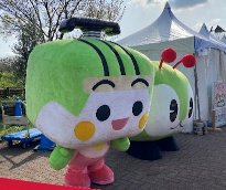 画像：とあらん・みんくるグリーティングの様子