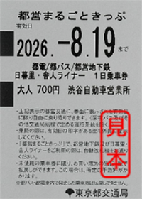 画像:都営まるごときっぷ