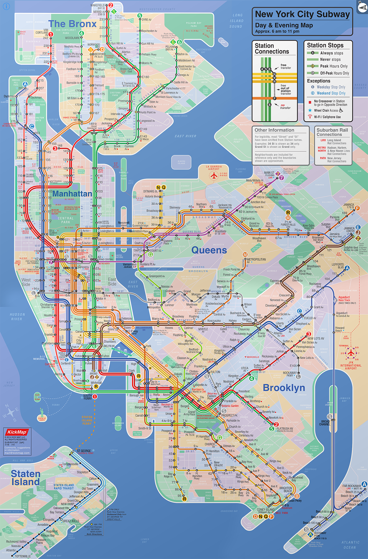 KickMap:NYC Subway 24-Hour KickMap(iOS app)