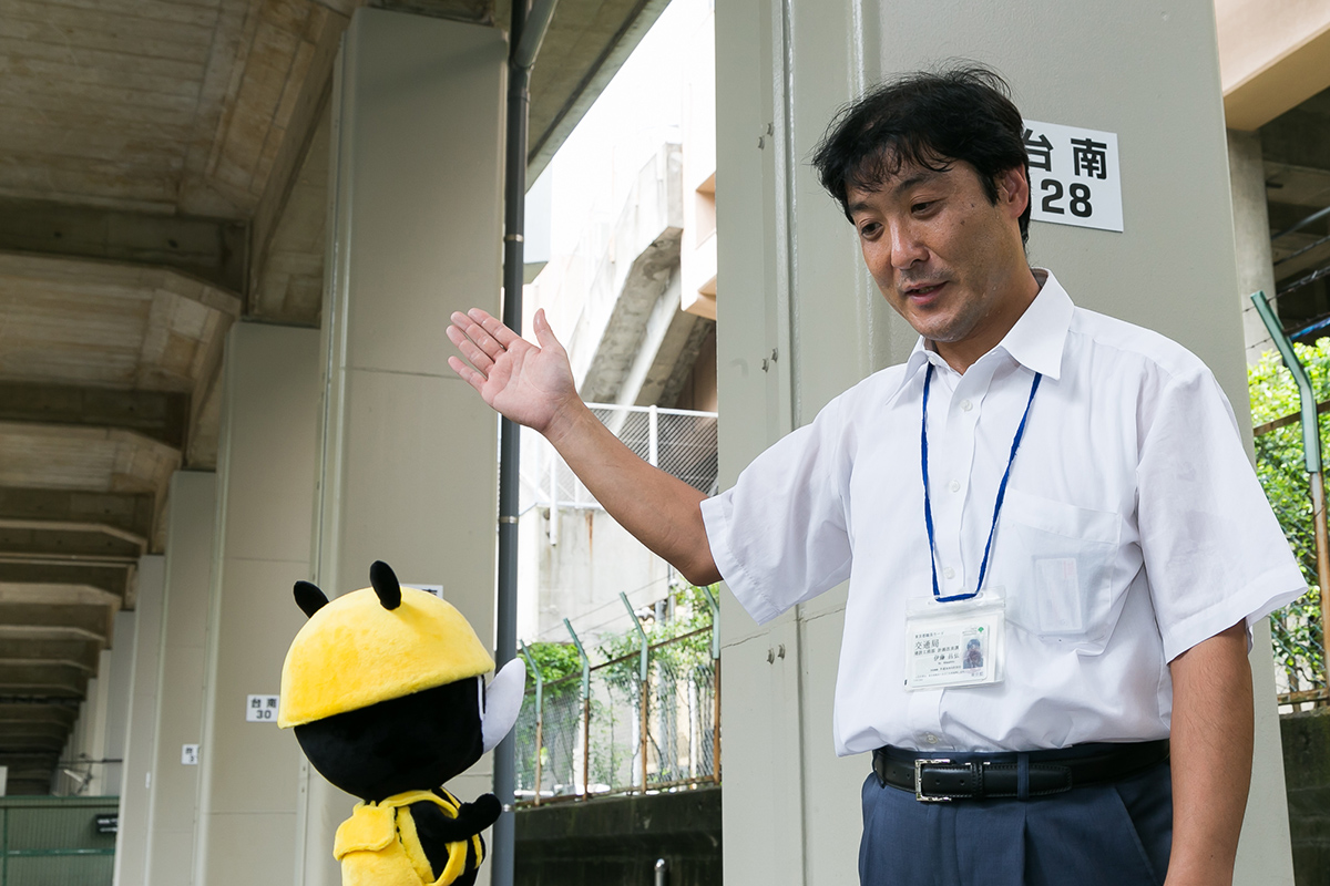 高架下の耐震対策についてご説明くださった伊藤さん、ありがとうございました！