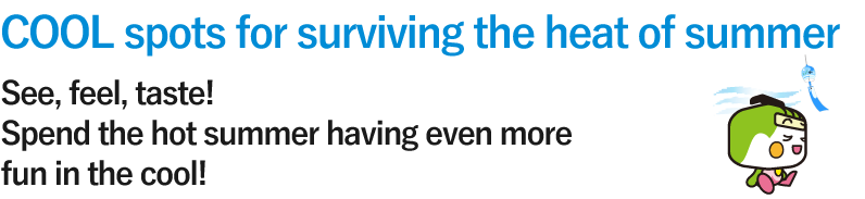 COOL spots for surviving the heat of summer. See, feel, taste! Spend the hot summer having even more fun in the cool!