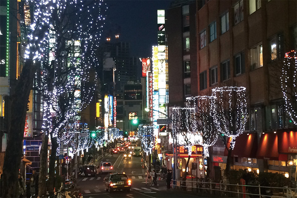 新宿歌舞伎町区役所通りイルミネーション