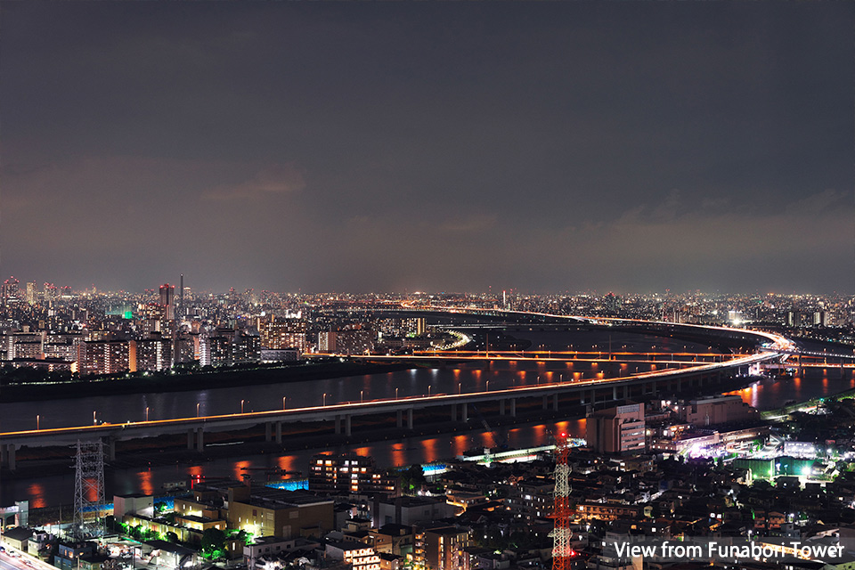 Funabori Tower Christmas Colors Illumination