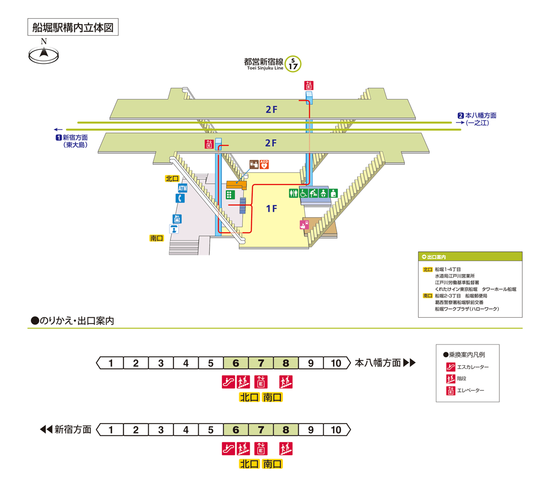 京王線新宿駅構内図 西口