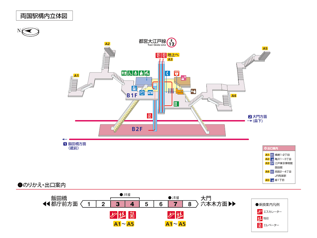 両国駅構内図