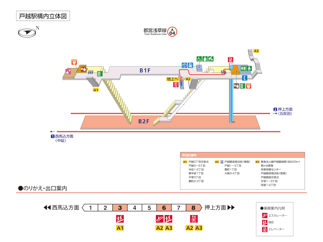 戸越駅構内図